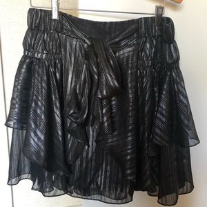 Halston Heritage Gunmetal mini skirt